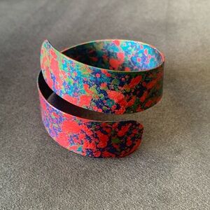 Enameled Flexible Multicolored Cuff